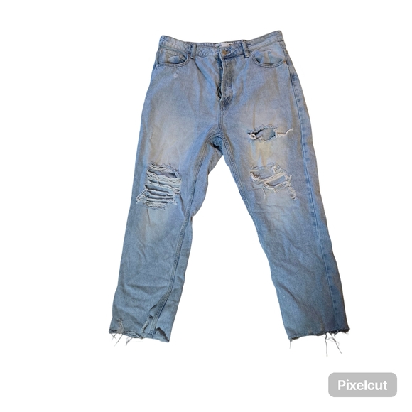 REFUGE DENIM HIGH WASTE MOM JEANS - Picture 1 of 4
